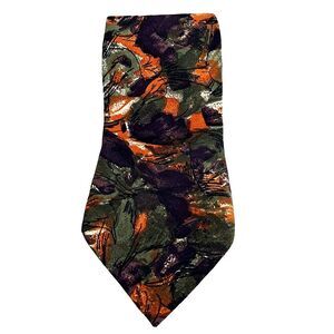 Geoffrey Beene Floral Silk Tie - Multicolor Wide Vintage Designer Men's